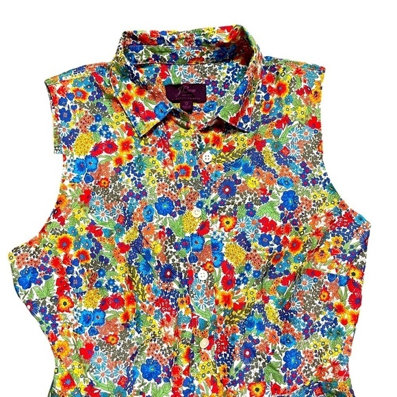 J. Crew Shirtdress in Liberty® Margaret Annie print size 0. - Picture 4 of 10